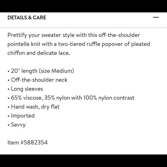 ENGLISH FACTORY Lightweight OFF-THE-SHOULDER Mesh/Lace Pink Sweater Size S - Picture 9 of 9